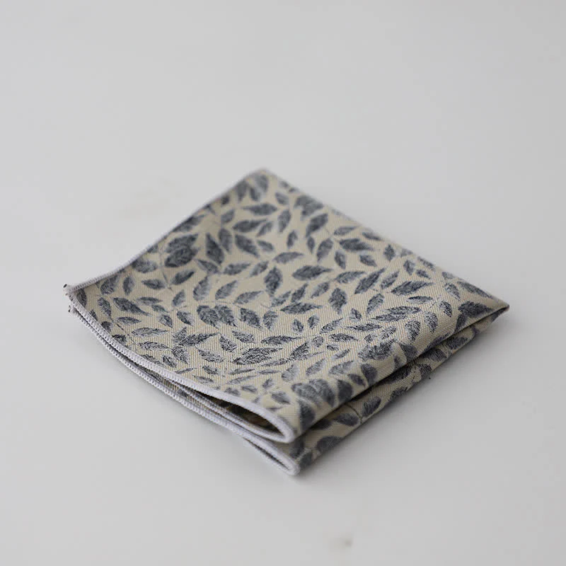 Men's Artsy Floral Leave Pattern Pocket Square - Image 4