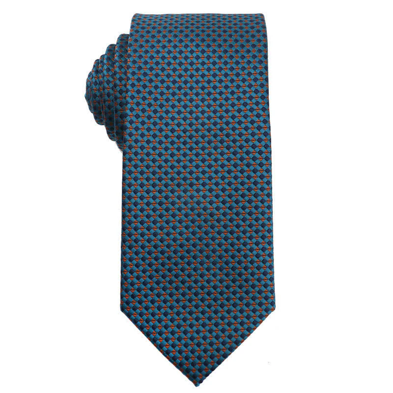 Men's Artsy Jasper Turquoise Series Necktie - Image 10