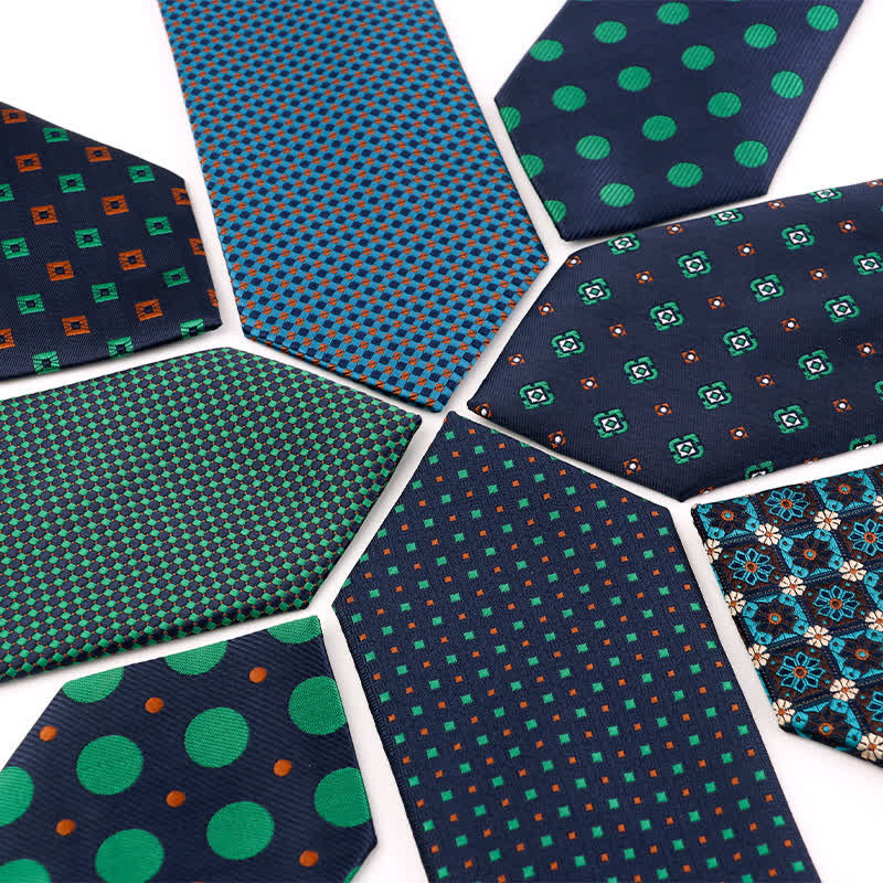 Men's Artsy Jasper Turquoise Series Necktie - Image 2