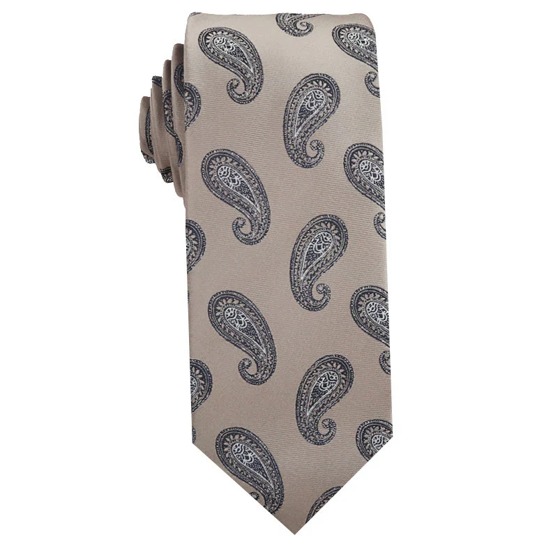 Men's Beige Versatile Multi-Pattern Neckties - Image 2