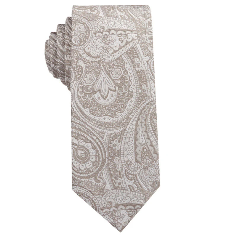 Men's Beige Versatile Multi-Pattern Neckties - Image 3