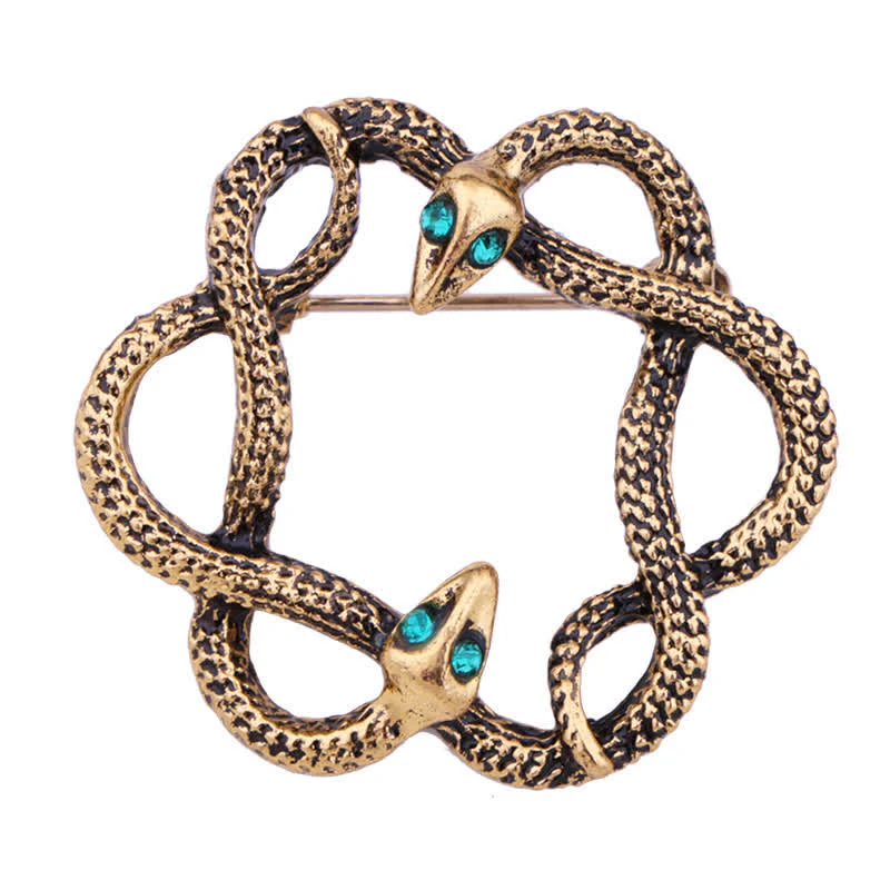 Men's Bending Creep Cobra Snake Brooch - Image 5