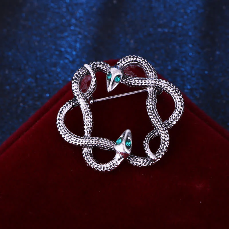 Men's Bending Creep Cobra Snake Brooch - Image 6