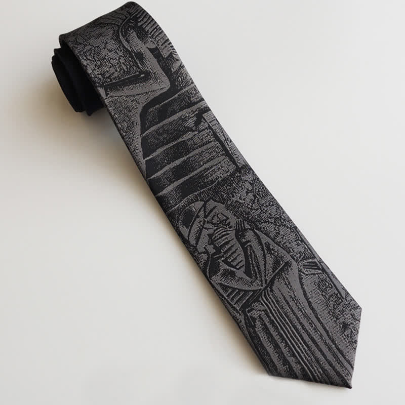 Men's Black Hammurabi's Code Necktie - Image 2
