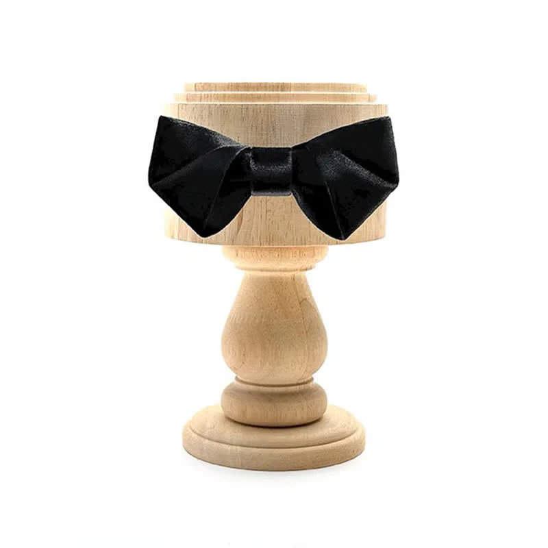 Men's Black Night Series Solid Color Velvet Bow Tie - Image 2