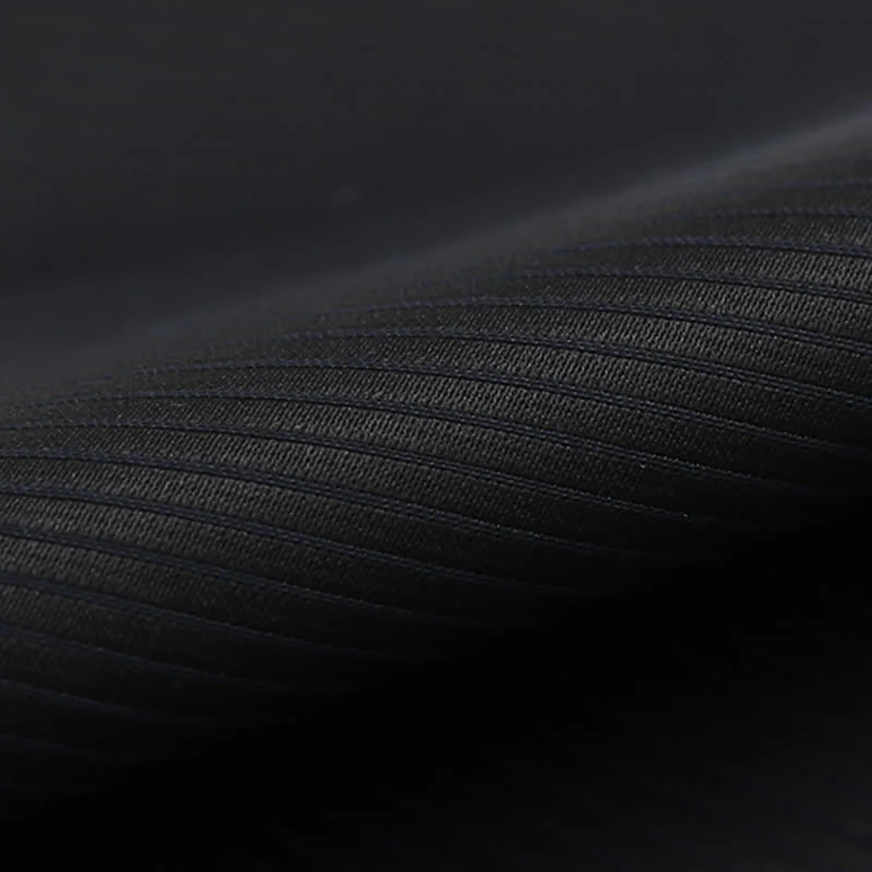 Men's Black Subtle Twilled Navy Striped Business Bow Tie - Image 8