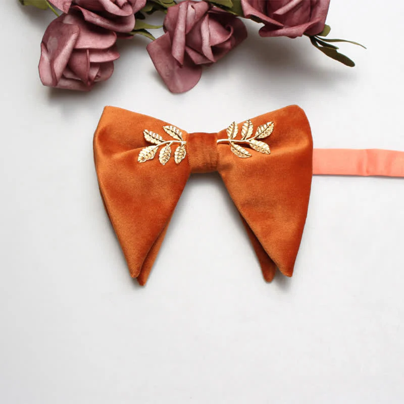 Men's Charming Velvet Oversized Pointed Bow Tie - Image 12