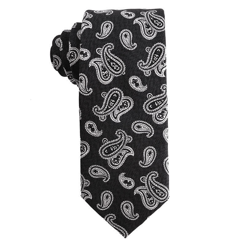 Men's Black & White Series Evening Dress Accessories Necktie - Image 6