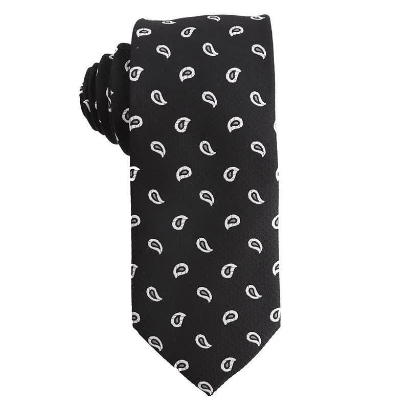 Men's Black & White Series Evening Dress Accessories Necktie - Image 9