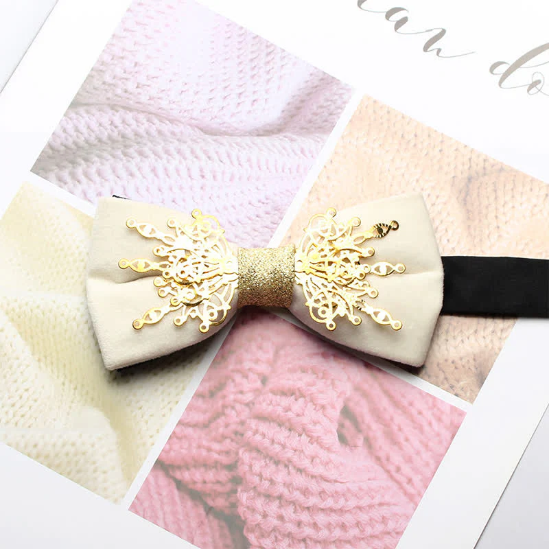 Men's Bling Mosaic Sunburst Velvet Bow Tie - Image 10