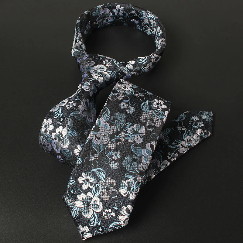 Men's Blooming Flowers Tender Pattern Necktie - Image 2