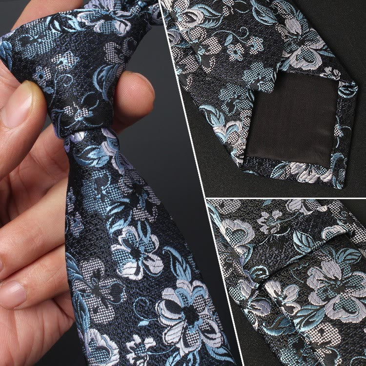 Men's Blooming Flowers Tender Pattern Necktie - Image 5