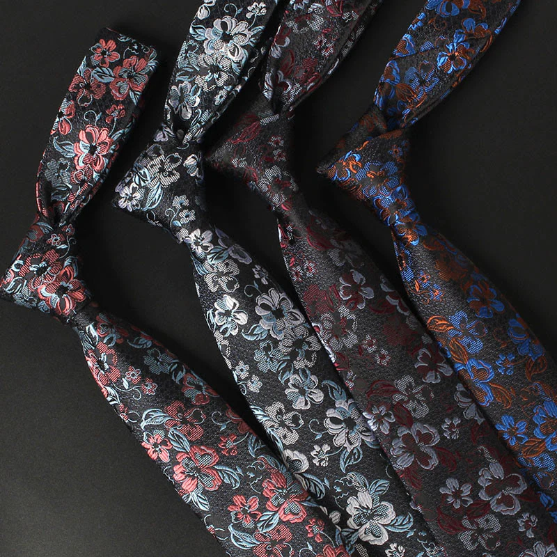 Men's Blooming Flowers Tender Pattern Necktie - Image 6