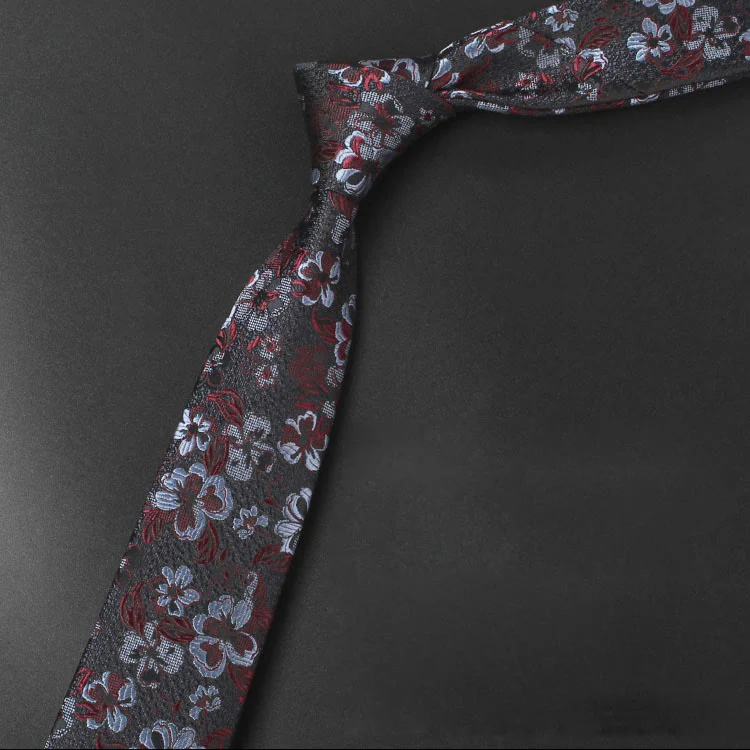 Men's Blooming Flowers Tender Pattern Necktie - Image 9