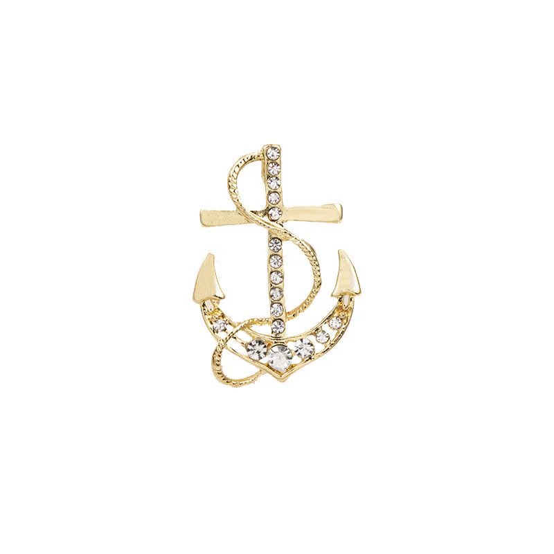 Men's Sea Boat Anchor Brooch - Image 5