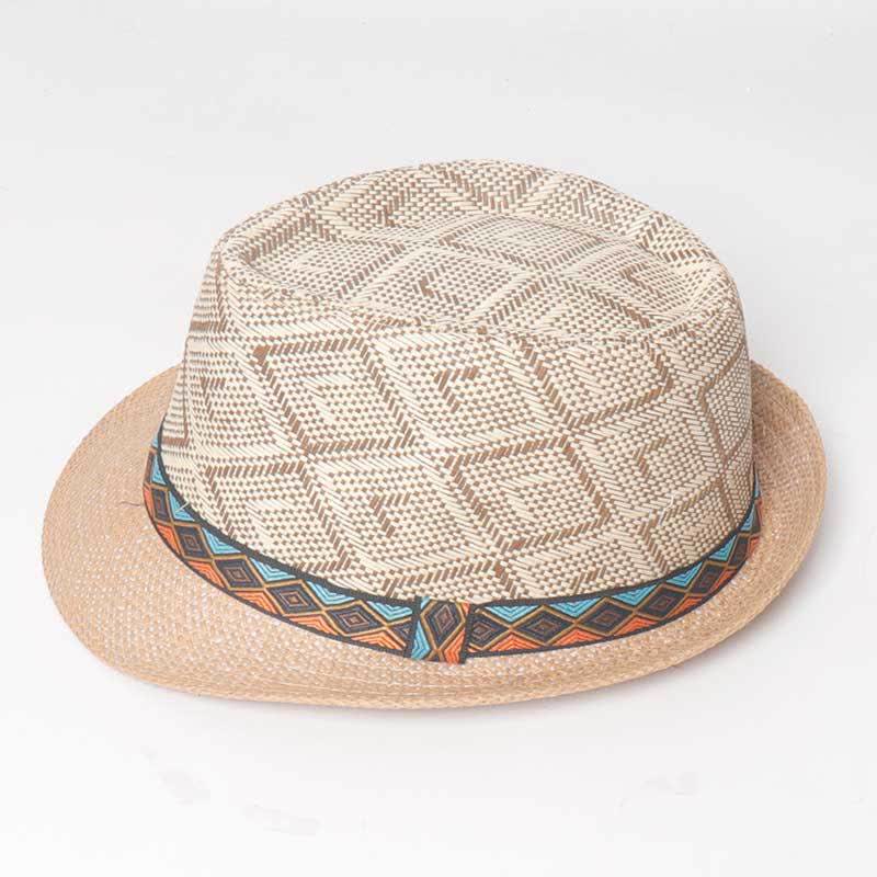 Men's Braided Streetwear Ethnic Style Summer Fedora Hat - Image 5