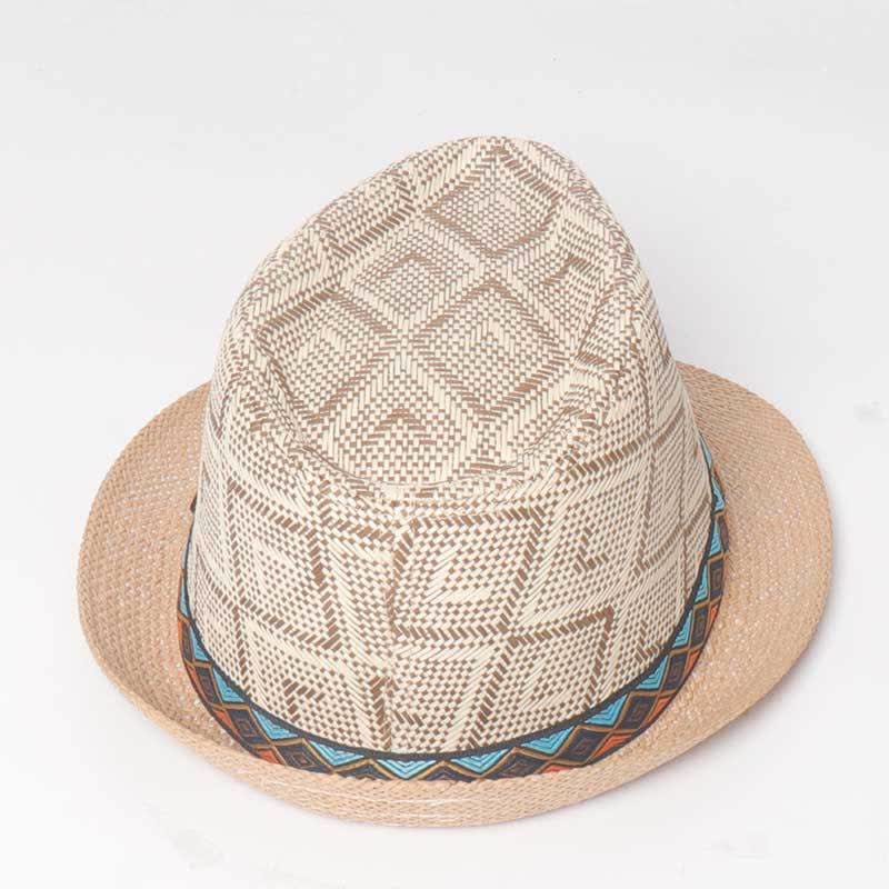 Men's Braided Streetwear Ethnic Style Summer Fedora Hat - Image 6