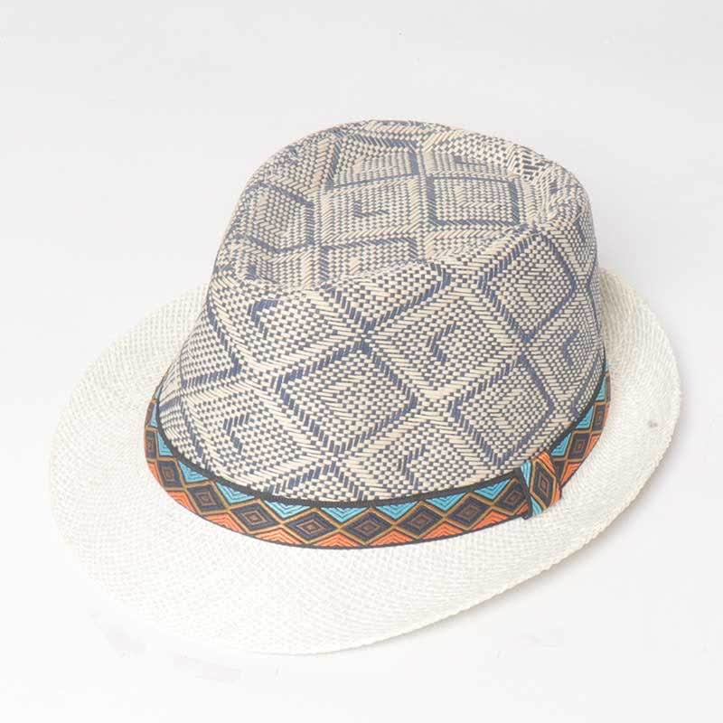 Men's Braided Streetwear Ethnic Style Summer Fedora Hat - Image 8