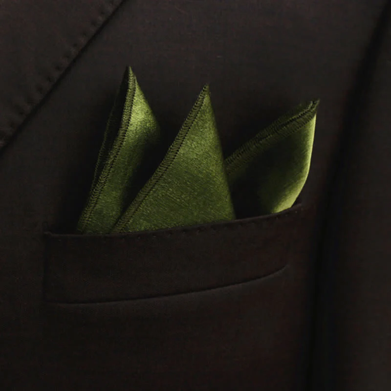 Men's Bright Double-Layered Solid Color Bow Tie - Image 30