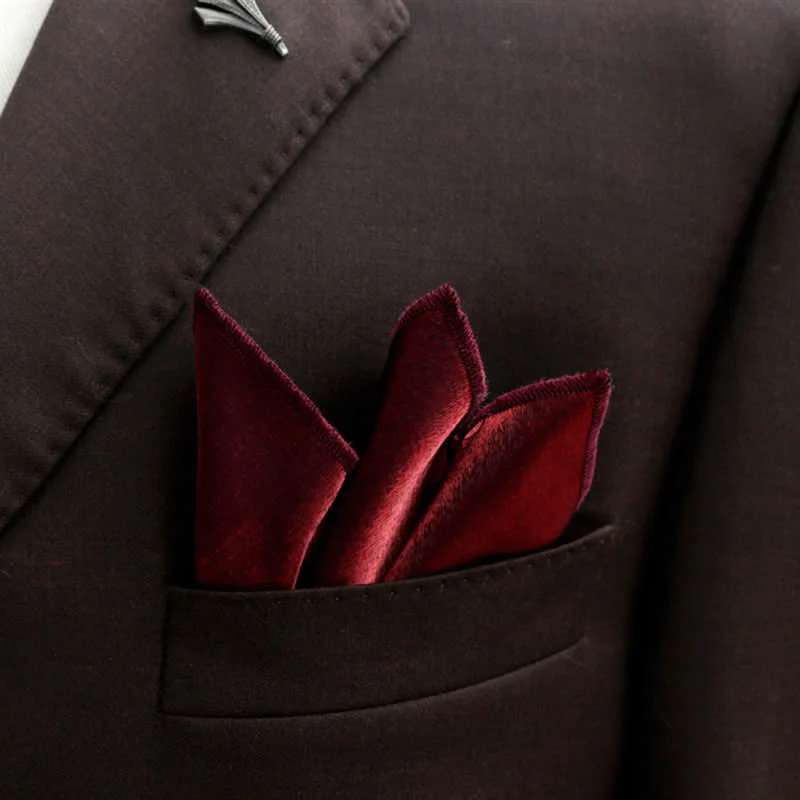 Men's Bright Double-Layered Solid Color Bow Tie - Image 34