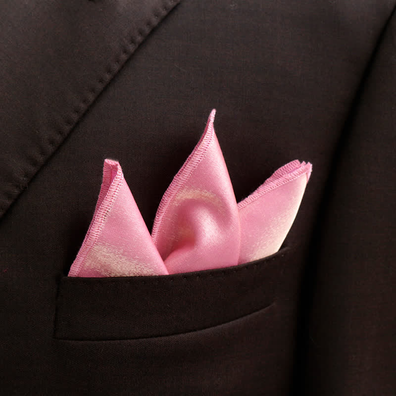Men's Bright Double-Layered Solid Color Bow Tie - Image 37
