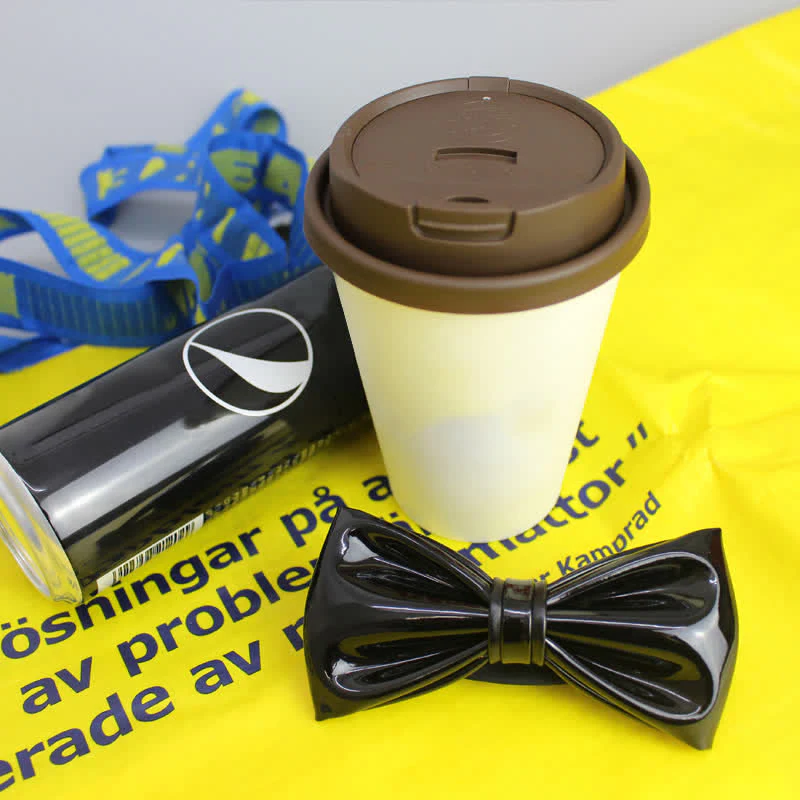 Men's Bright Jet Black Leather Bow Tie - Image 3