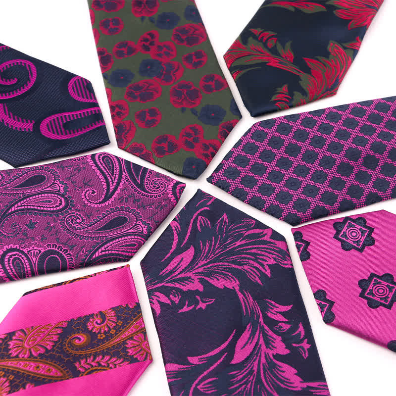 Men's Bright Purple Series Evening Dress Accessories Necktie - Image 2