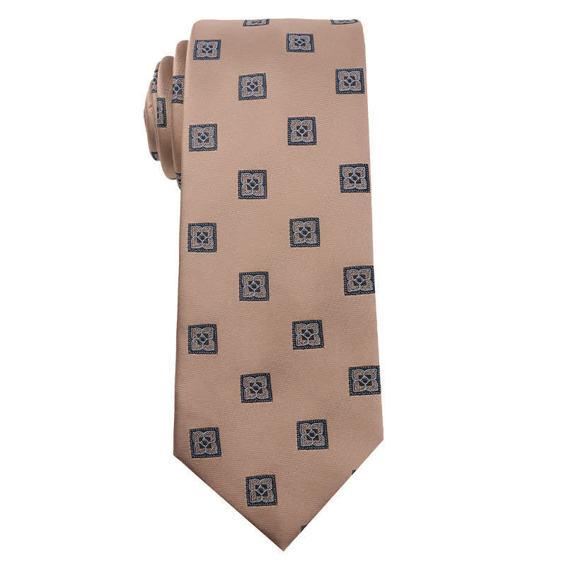 Men's British Khaki Champagne Series Necktie - Image 4