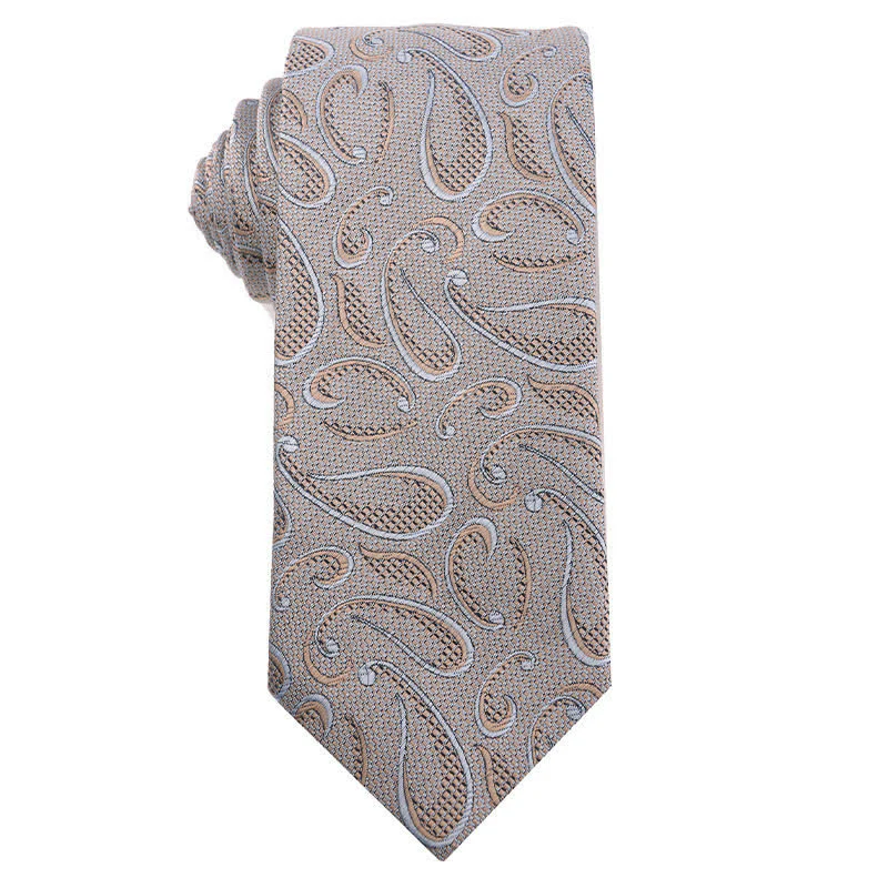 Men's British Khaki Champagne Series Necktie - Image 8