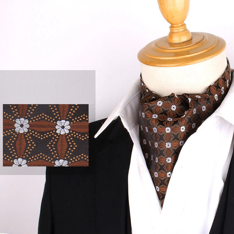 Men's British Retro Elegant Printed Cravat For Suit Shirt