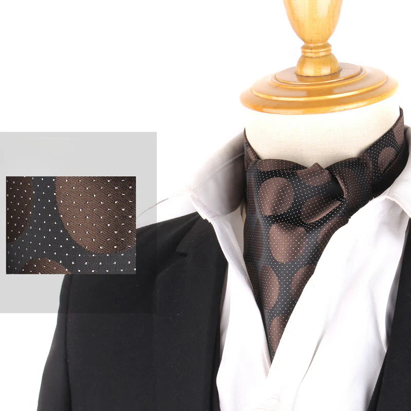 Men's British Retro Elegant Printed Cravat For Suit Shirt - Image 17