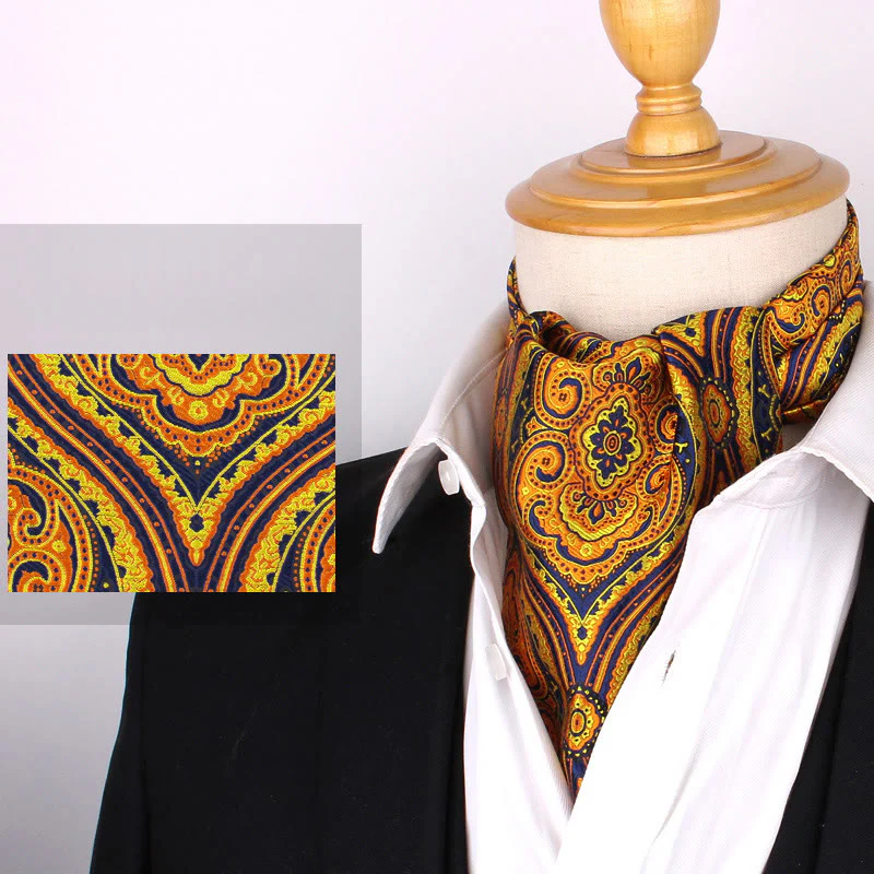 Men's British Retro Elegant Printed Cravat For Suit Shirt - Image 2
