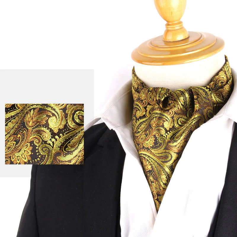 Men's British Retro Elegant Printed Cravat For Suit Shirt - Image 24