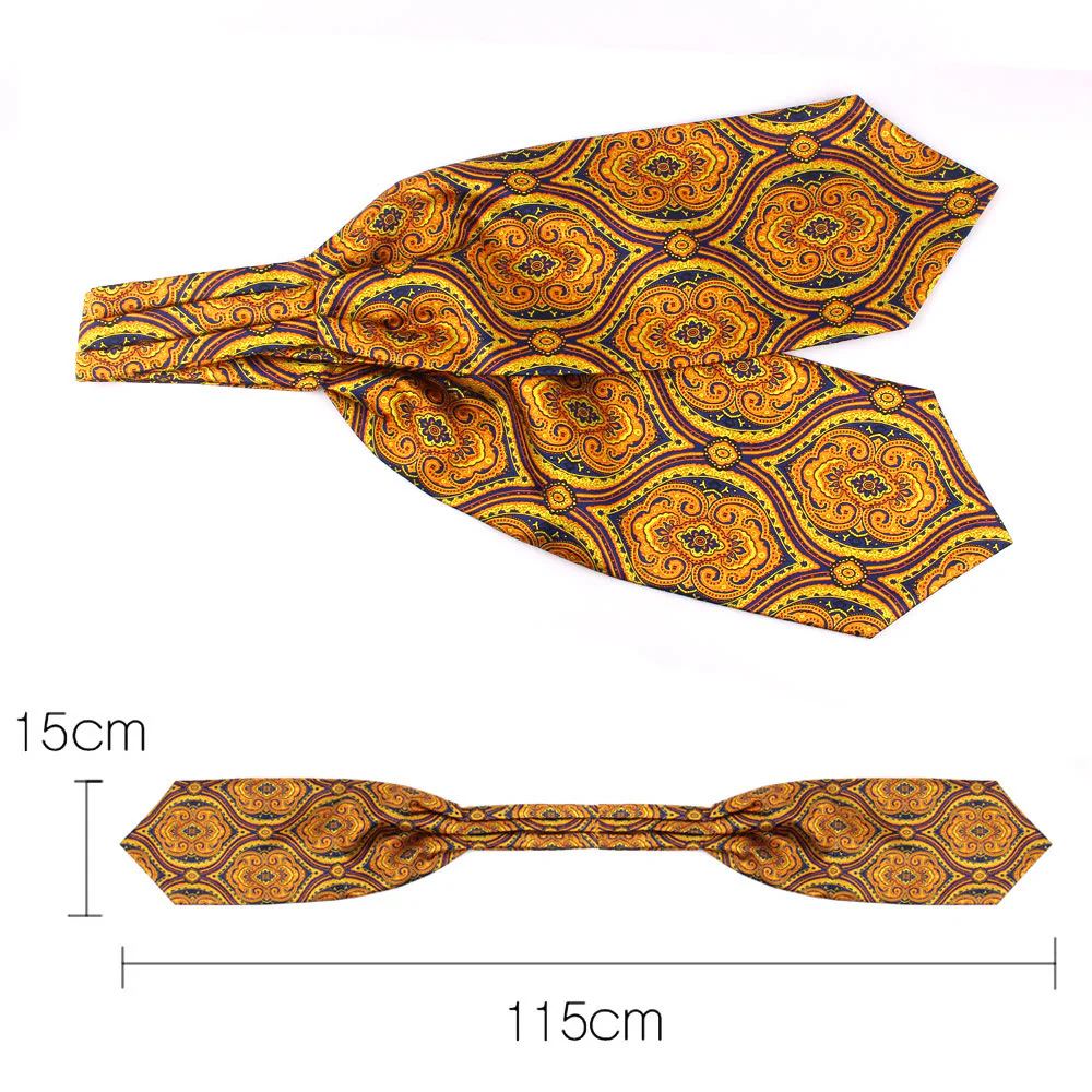 Men's British Retro Elegant Printed Cravat For Suit Shirt - Image 3