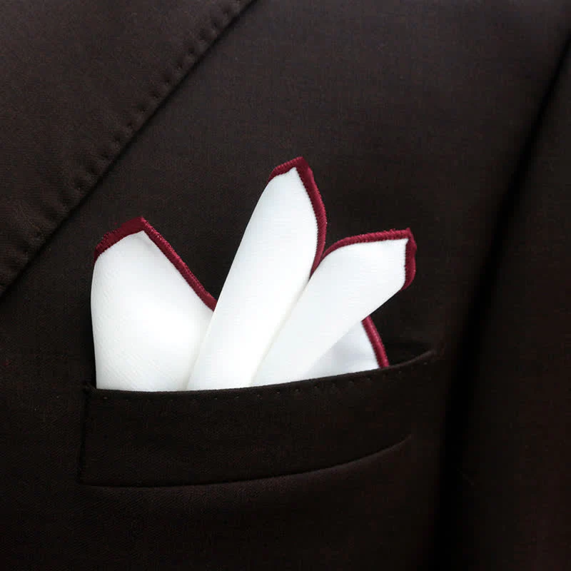 Men's Bud-Like Solid Color Pointed Bow Tie - Image 20