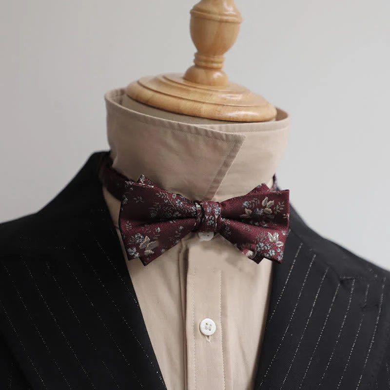 Men's Burgundy Series Gentleman Bow Tie - Image 11