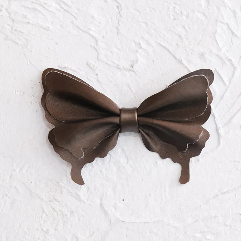 Men's Butterfly Vegetable-tanned Leather Bow Tie - Image 7