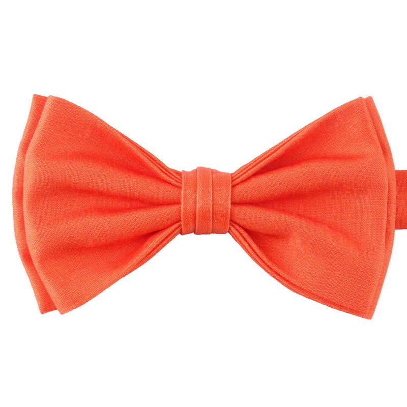 Men's Casual Candy Solid Color Double Layer Bow Tie - Image 10