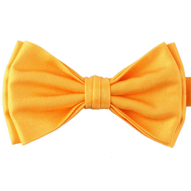 Men's Casual Candy Solid Color Double Layer Bow Tie - Image 9