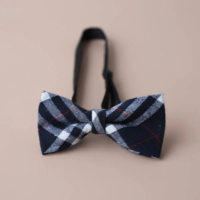 Men's Casual Formal Party Retro Plaid Bow Tie - Image 16