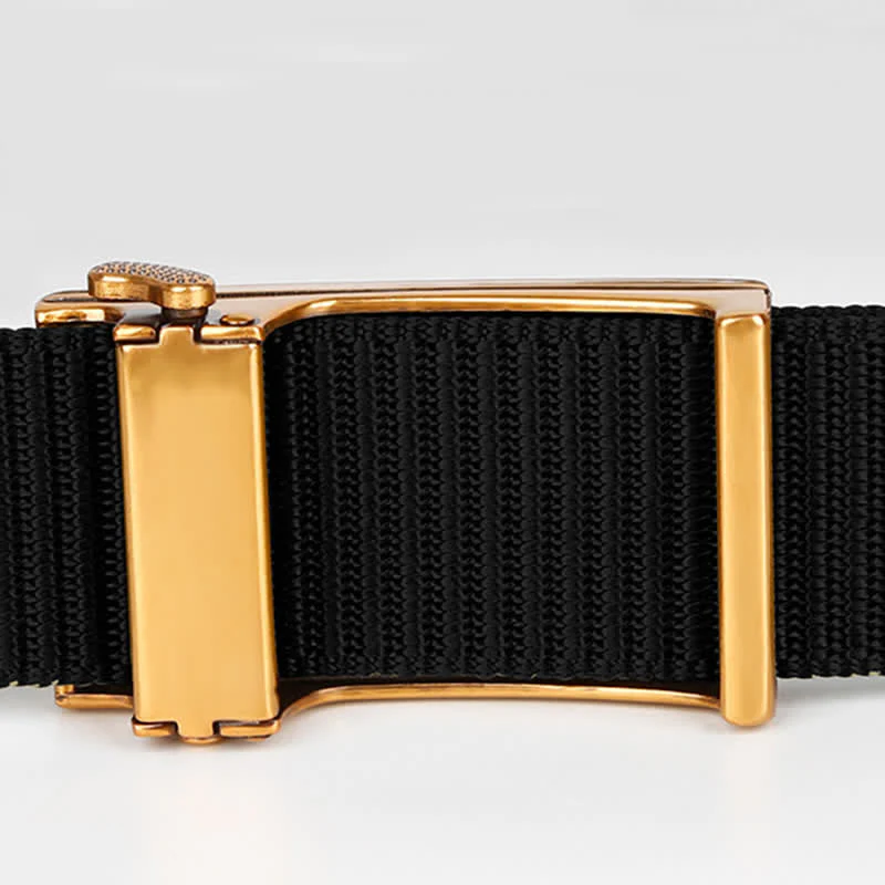 Men's Casual Horse Riding Automatic Buckle Nylon Belt - Image 5