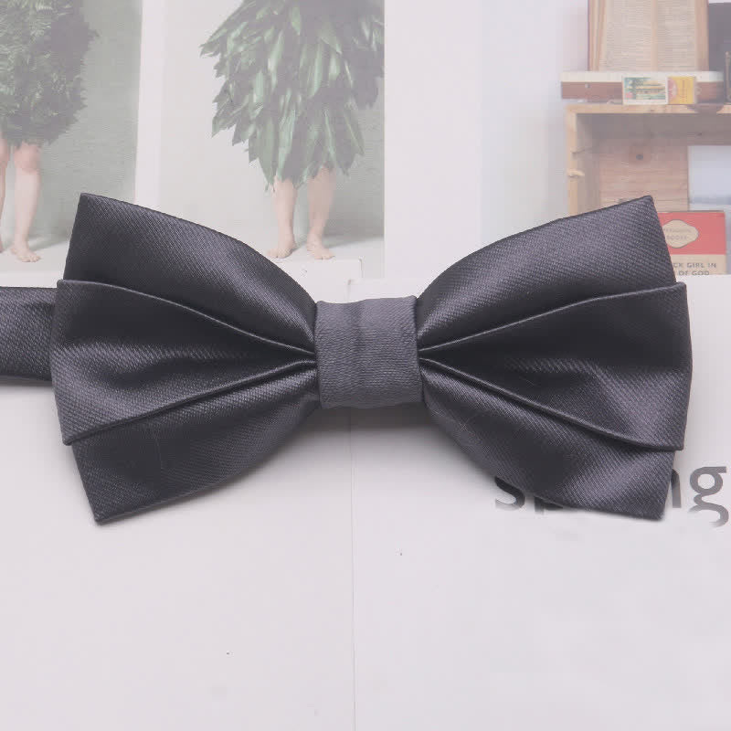 Men's Casual Simple Classic Solid Color Bow Tie - Image 10