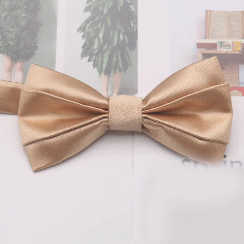 Men's Casual Simple Classic Solid Color Bow Tie - Image 12