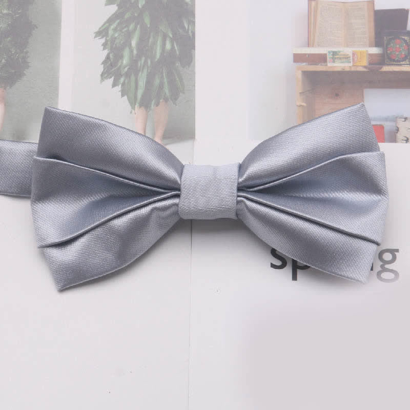 Men's Casual Simple Classic Solid Color Bow Tie - Image 13