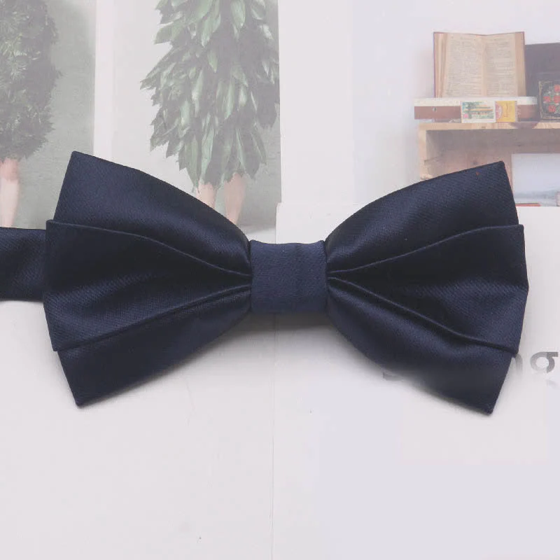 Men's Casual Simple Classic Solid Color Bow Tie - Image 5