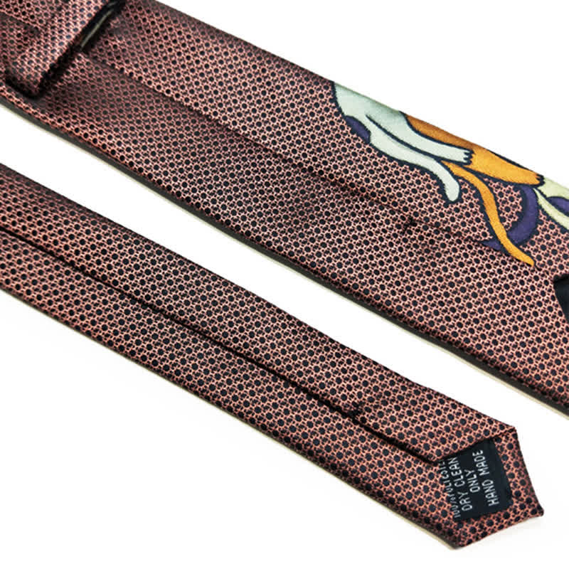 Men's Casual Sweetie Cats Snuggling Necktie - Image 5