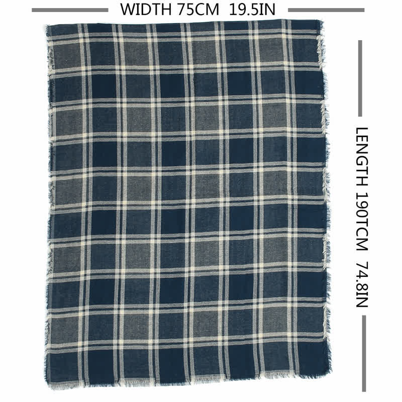 Men's Causal British Style Plaid Scarf - Image 9