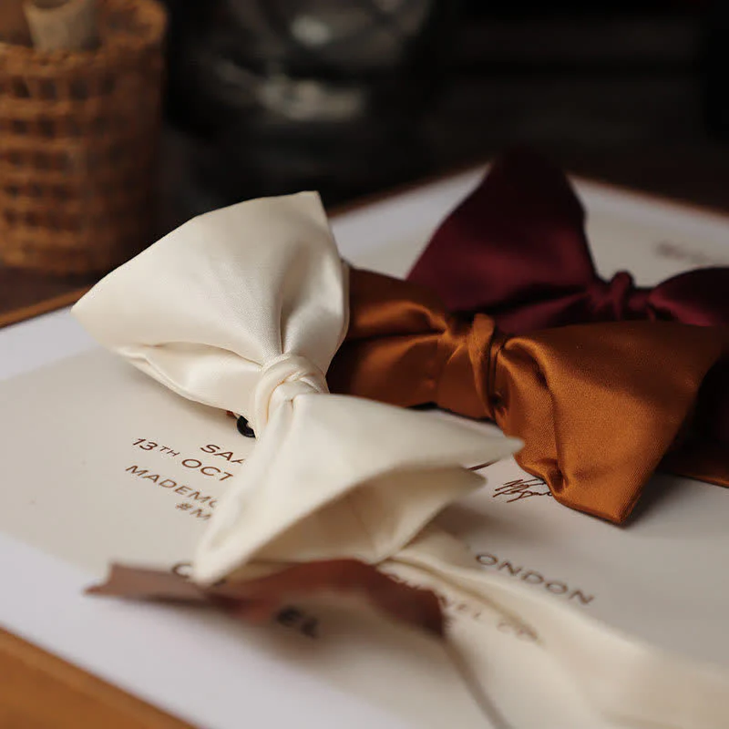 Men's Century Retro Double Layers Bow Tie - Image 2