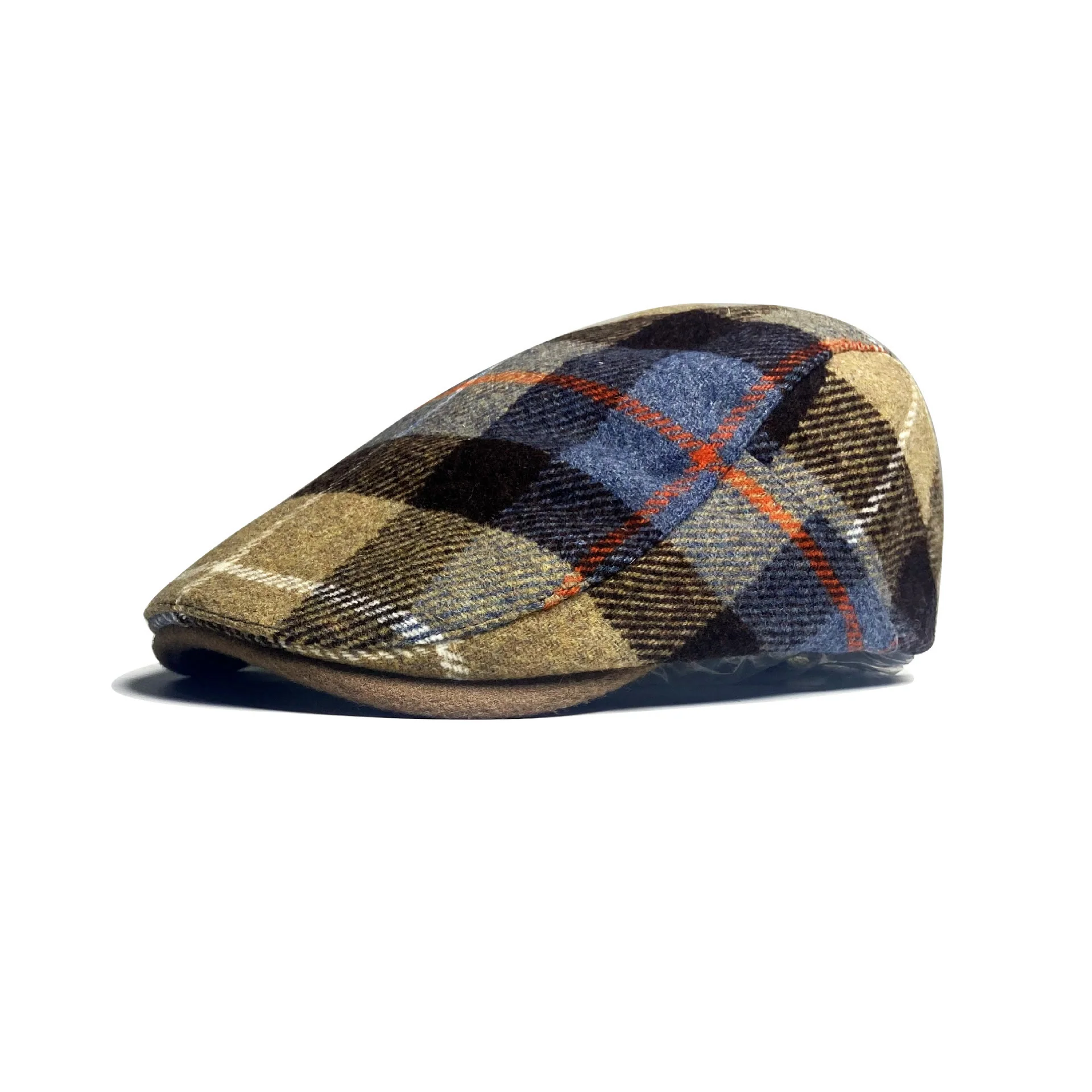 Men's Checkered Pattern Traditional Beret Hat