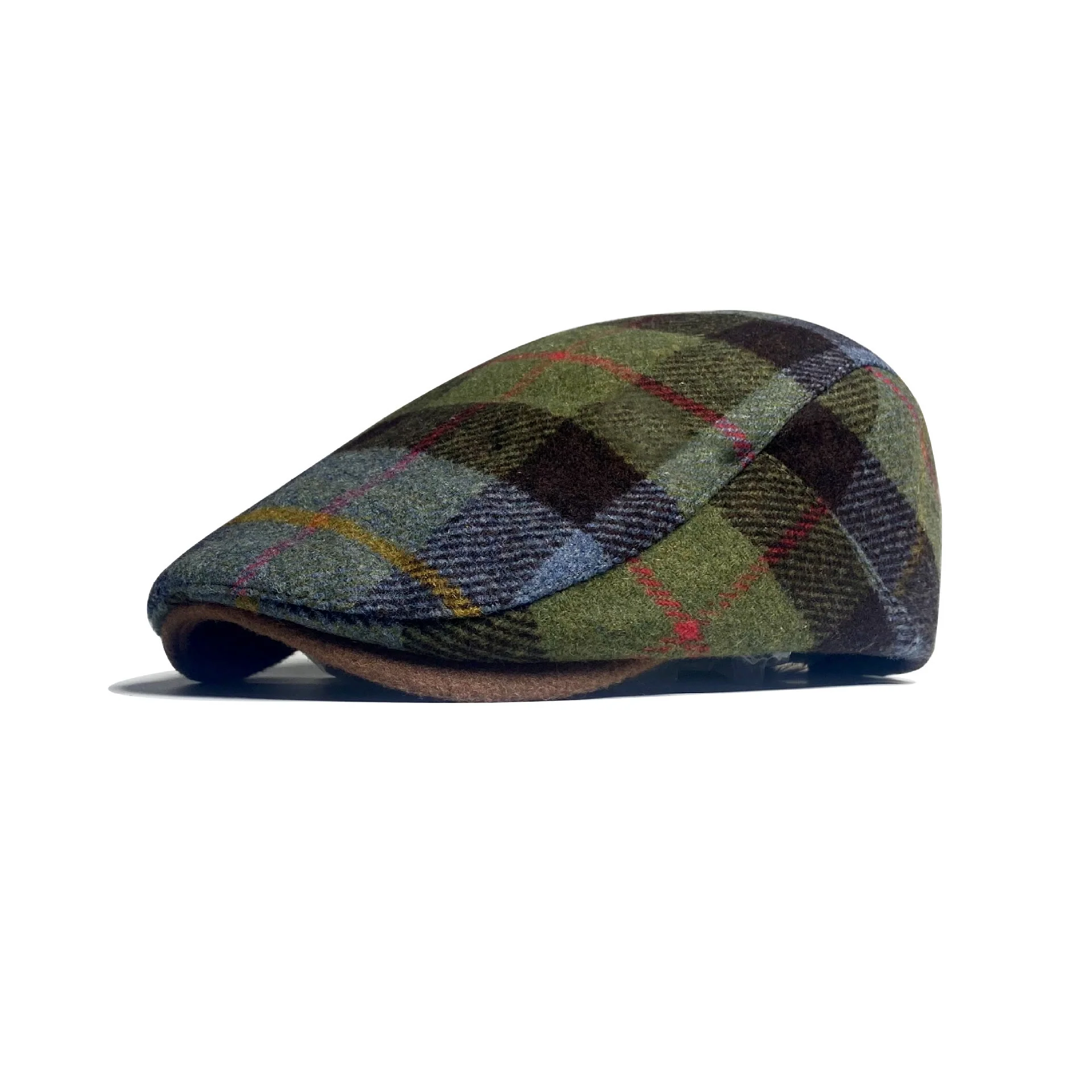 Men's Checkered Pattern Traditional Beret Hat - Image 2